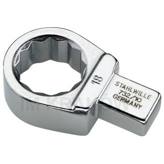 732A/10 1/4 - Końcówka wtykowa oczkowa 9x12mm, 1/4"