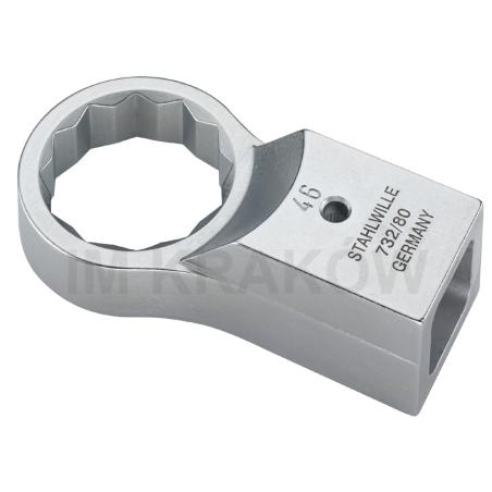 732/80 34 - Końcówka nasadzana oczkowa 24,5x28mm, 34mm 732/80 34 - Końcówka nasadzana oczkowa 24,5x28mm, 34mm