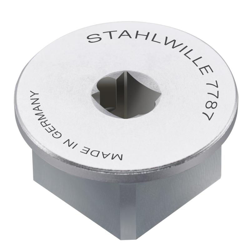 7787 - Złączka przejściowa czworokątna z wew. 1/4" na zew. 3/4" 7787 - Złączka przejściowa czworokątna z wew. 1/4" na zew. 3/4"