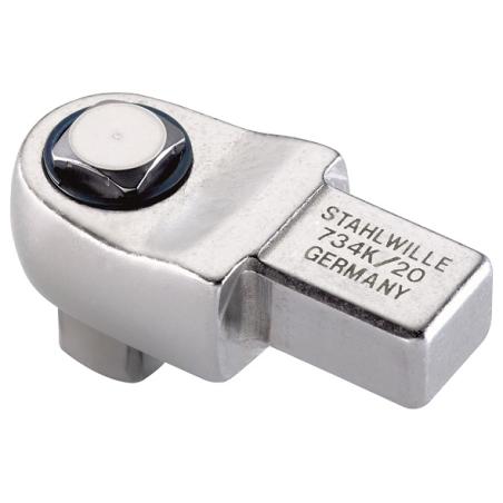 734K/20 - Końcówka wtykowa z czopem kwadr. 1/2" uchwyt 14x18 mm do kalibracji Kluczy 734K/20 - Końcówka wtykowa z czopem kwadr. 1/2" uchwyt 14x18 mm do kalibracji Kluczy