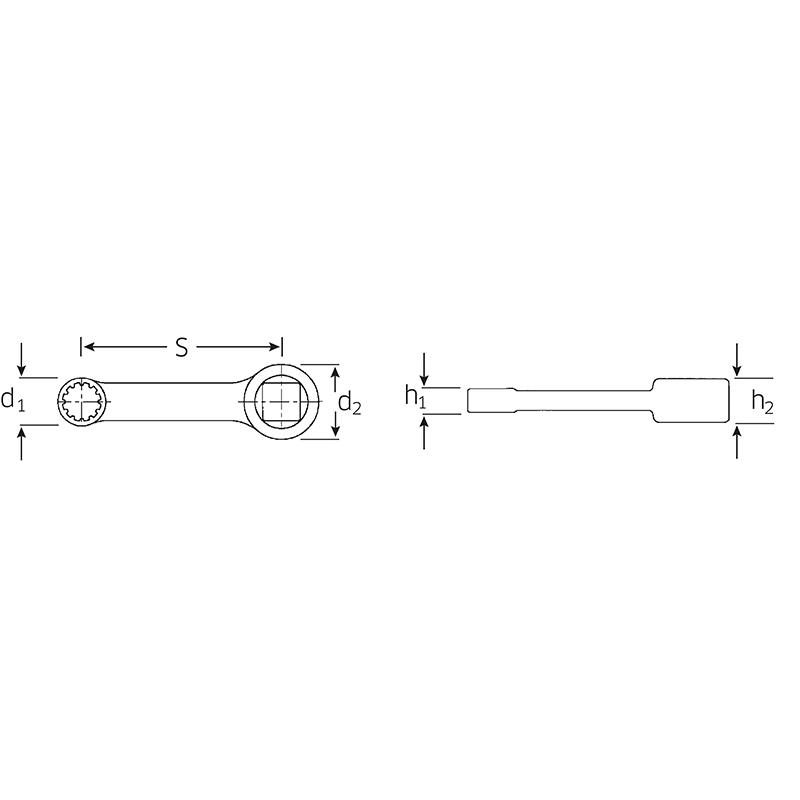 447A SP 8 - Końcówka oczkowa 3/8" SPLINE DRIVE 8 1/4" 447A SP 8 - Końcówka oczkowa 3/8" SPLINE DRIVE 8 1/4"
