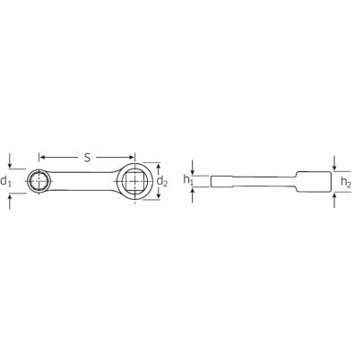 447 10 - Specjalna końcówka oczkowa 3/8" 10 mm