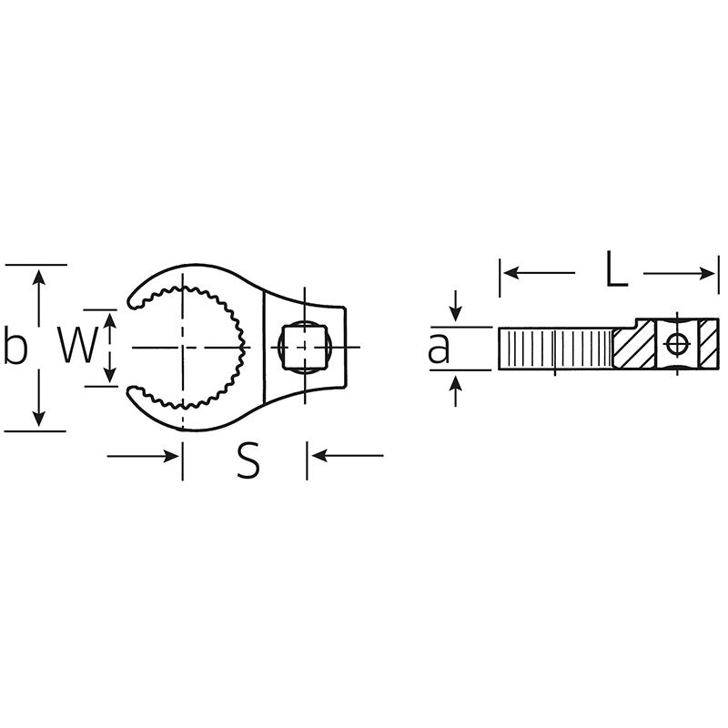440S MJ 10 - Klucz pazurowy 1/4" do gwintów MJ10 oczkowy otwarty 440S MJ 10 - Klucz pazurowy 1/4" do gwintów MJ10 oczkowy otwarty