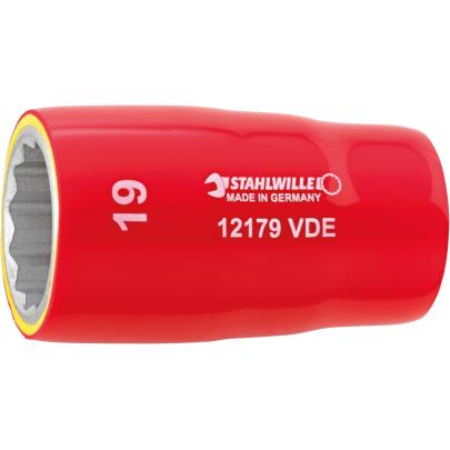 12179 VDE-11 - Nasadka 1/2" izolowana VDE, 12-kątna, krótka, metryczna, 11 mm