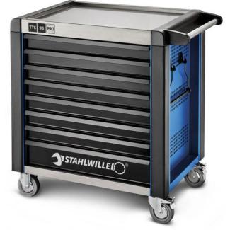 98/8 B PRO - Wózek warsztatowy TTS 98 PRO, 8 szuflad, 6 modułów na szufladę, niebieski