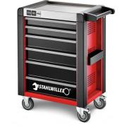 95/6 R PRO - Wózek warsztatowy TTS 95 PRO, 6 szuflad, 3 moduły na szufladę, czerwony