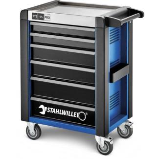95/6 B PRO - Wózek warsztatowy TTS 95 PRO, 6 szuflad, 3 moduły na szufladę, niebieski