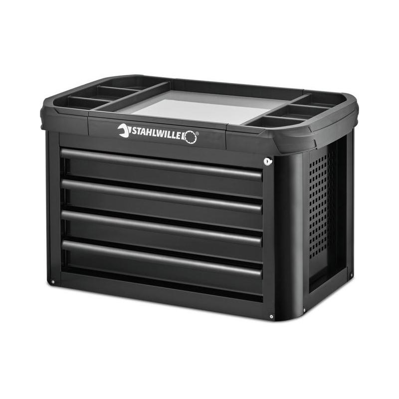 93 TOP BOX - Dostawka do wózka warsztatowego TTS93, 5 szuflad, 3 moduły na szufladę, czarna