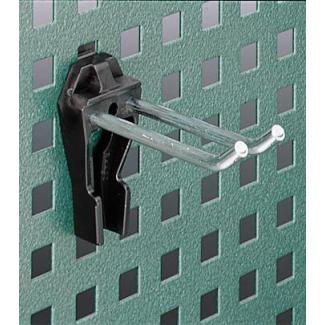 8032/1 - Hak podwójny prosty 30 mm, do tablicy 8002, stołu warsztatowego WB620 i wózków warsztatowych 95, 95VA, 98VA