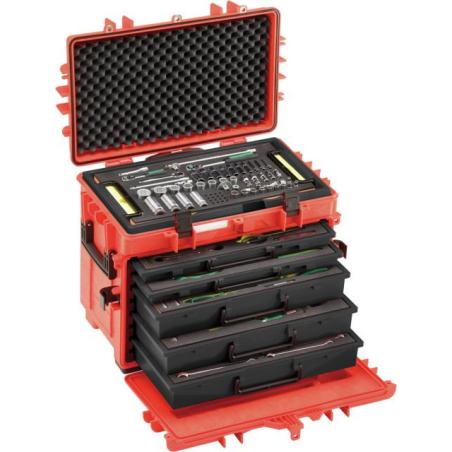 13214A WT/LR - Zestaw 122 narzędzi do przeglądów samolotów, 6 modułów, w skrzyni 13217