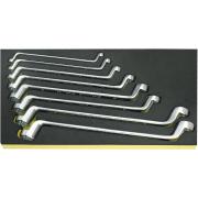 TCS 20/8, 6x7-19x22 mm - Moduł kluczy oczkowych głębokoodsadzonych, 6x7 - 19x22 mm (8 szt.), wkładka piankowa