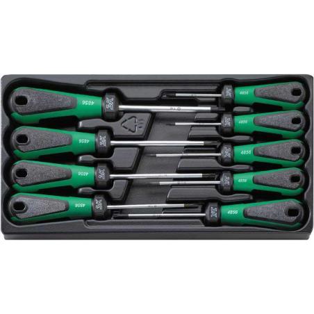 ES 4856/9 - Moduł wkrętaków do śrub TORX®, T8 - T40 (9 szt.), wkładka plastikowa ES 4856/9 - Moduł wkrętaków do śrub TORX®, T8 - T40 (9 szt.), wkładka plastikowa