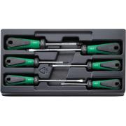 ES 4820/4830/6 - Moduł wkrętaków do śrub z rowkiem i Phillips, 3,5 - 6,5 mm, PH1 - PH2 (6 szt.), wkładka plastikowa