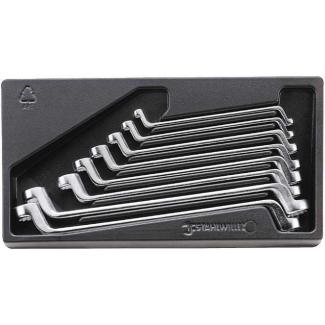 ES 20/8, 6x7-19x22 mm - Moduł kluczy oczkowych głębokoodsadzonych, 6x7 - 19x22 mm (8 szt.), wkładka plastikowa