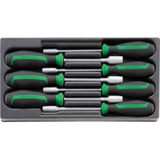 ES 12500N/7 - Moduł wkrętaków nasadowych 6-kątnych, 7 - 13 mm (7 szt.), wkładka plastikowa