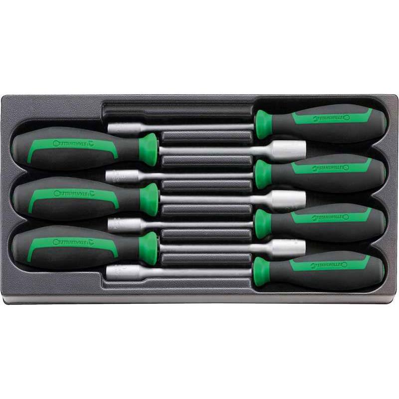 ES 12500N/7 - Moduł wkrętaków nasadowych 6-kątnych, 7 - 13 mm (7 szt.), wkładka plastikowa ES 12500N/7 - Moduł wkrętaków nasadowych 6-kątnych, 7 - 13 mm (7 szt.), wkładka plastikowa