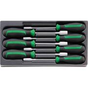 ES 12500N/7 - Moduł wkrętaków nasadowych 6-kątnych, 7 - 13 mm (7 szt.), wkładka plastikowa