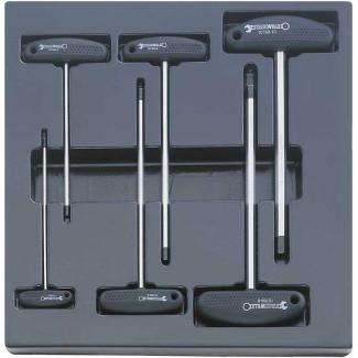 ES 10768/6 - Moduł kluczy trzpieniowych 6-kątnych z rękojeścią, 3 - 10 mm (6 szt.), wkładka plastikowa