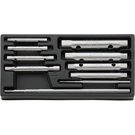ES 10750/10, 6x7-20x22 mm - Moduł kluczy nasadowych rurkowych, 6x7 - 20x22 mm (10 szt.), wkładka plastikowa ES 10750/10, 6x7-20x22 mm - Moduł kluczy nasadowych rurkowych, 6x7 - 20x22 mm (10 szt.), wkładka plastikowa