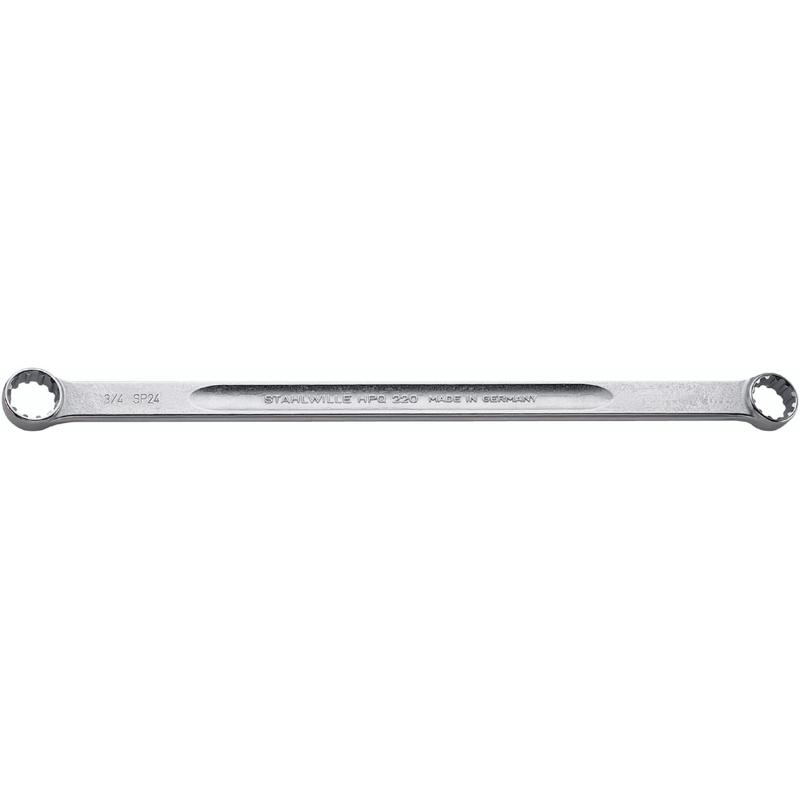 220A SP 16 X 18 - Klucz oczkowy odgięty długi, profil Spline, 1/2" x 9/16" 220A SP 16 X 18 - Klucz oczkowy odgięty długi, profil Spline, 1/2" x 9/16"
