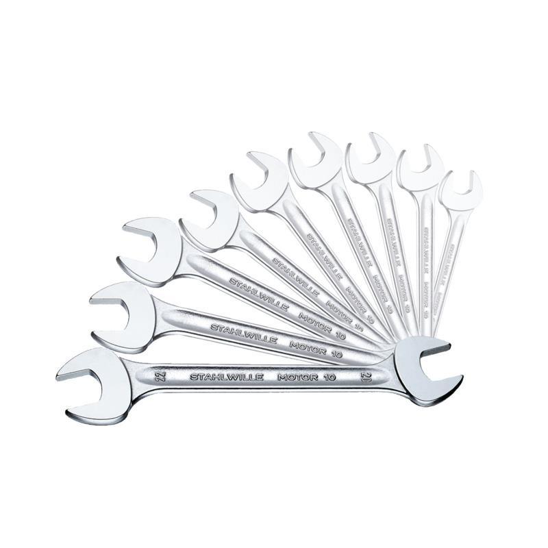 10/9N - Zestaw kluczy płaskich MOTOR, 6x7 - 21x24 mm (9 szt.)