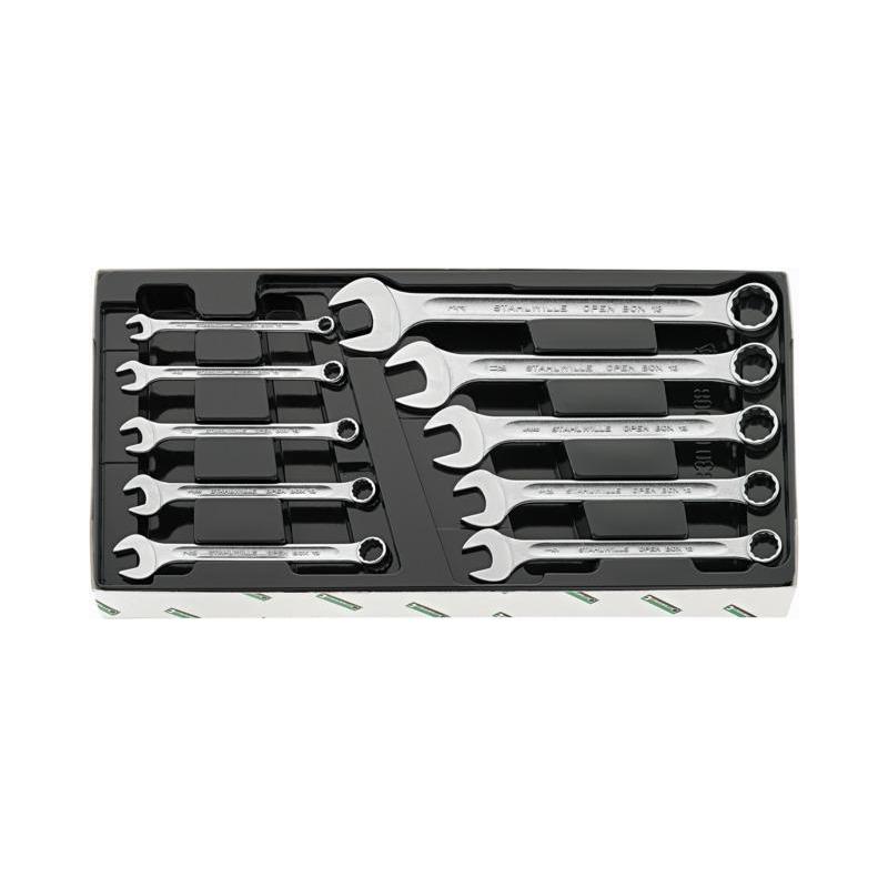 13A/10 KT - Zestaw kluczy oczkowo-płaskich OPEN-BOX, 1/4" - 3/4" (10 szt.)