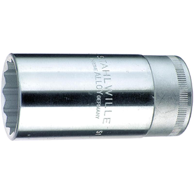 51 30 - Nasadka 1/2" 12-kątna, długa, metryczna, 30 mm 51 30 - Nasadka 1/2" 12-kątna, długa, metryczna, 30 mm