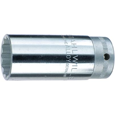 46 19 - Nasadka 3/8" 12-kątna, długa, metryczna, 19 mm