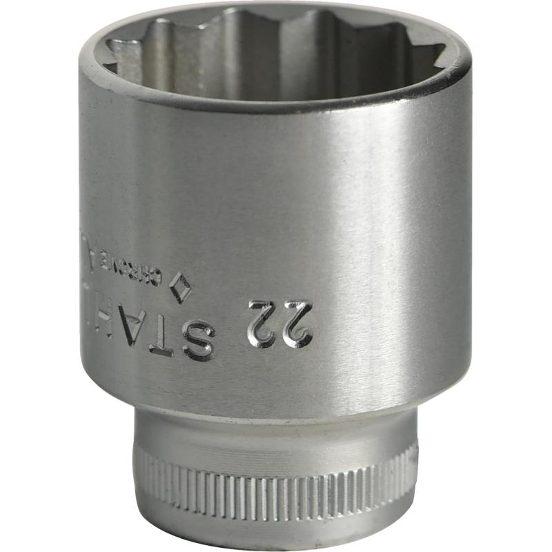 45 22 - Nasadka 3/8" 12-kątna, krótka, metryczna, 22 mm 45 22 - Nasadka 3/8" 12-kątna, krótka, metryczna, 22 mm