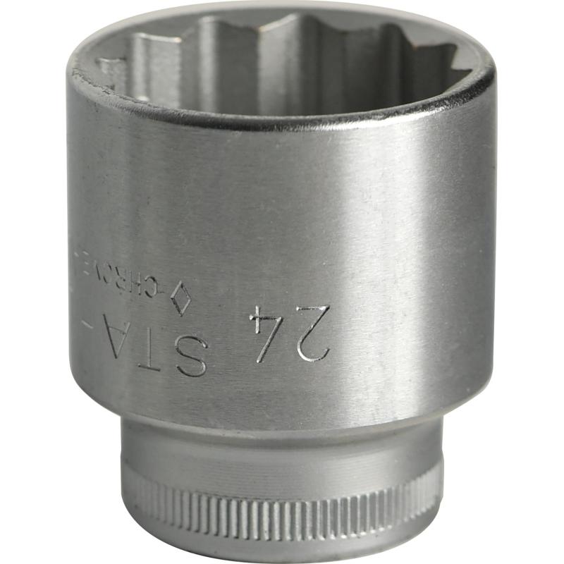 45 24 - Nasadka 3/8" 12-kątna, krótka, metryczna, 24 mm 45 24 - Nasadka 3/8" 12-kątna, krótka, metryczna, 24 mm