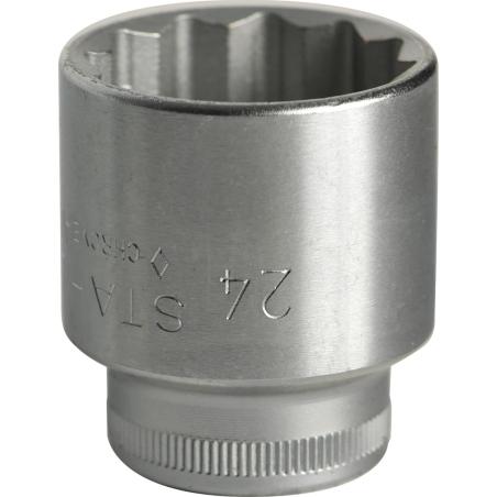 45 24 - Nasadka 3/8" 12-kątna, krótka, metryczna, 24 mm 45 24 - Nasadka 3/8" 12-kątna, krótka, metryczna, 24 mm