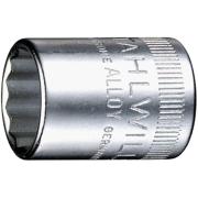 40 AD 5/16 - Nasadka 1/4" 12-kątna, krótka, calowa, 5/16"