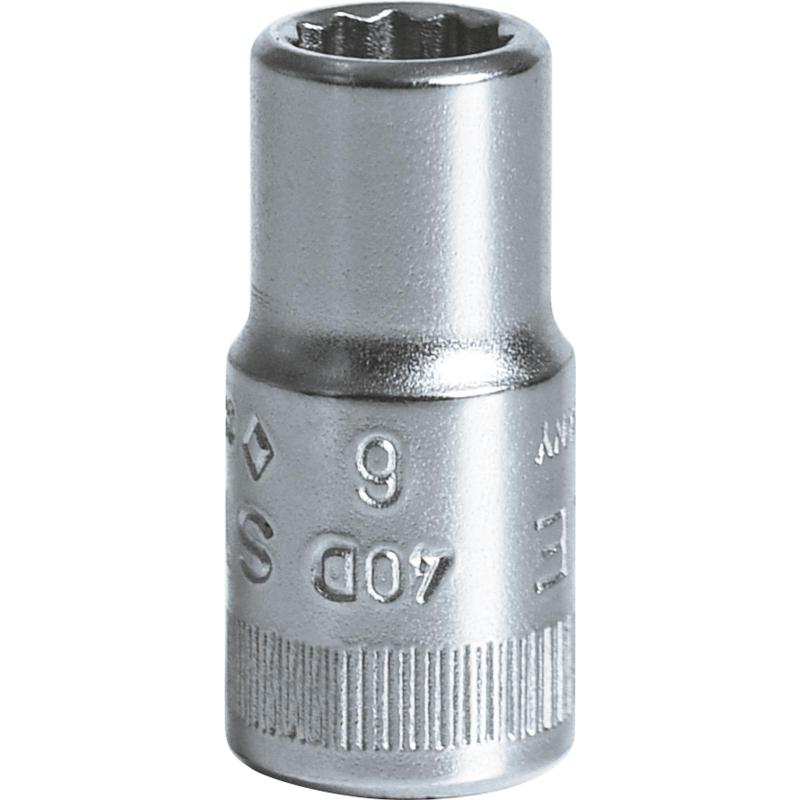 40 D 6 - Nasadka 1/4" 12-kątna, krótka, metryczna, 6 mm, 01030006 40 D 6 - Nasadka 1/4" 12-kątna, krótka, metryczna, 6 mm, 01030006