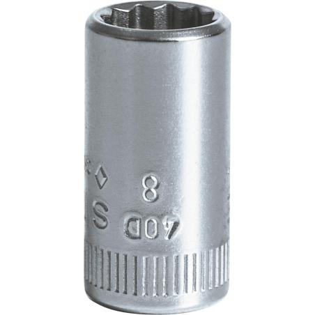 40 D 9 - Nasadka 1/4" 12-kątna, krótka, metryczna, 9 mm 40 D 9 - Nasadka 1/4" 12-kątna, krótka, metryczna, 9 mm