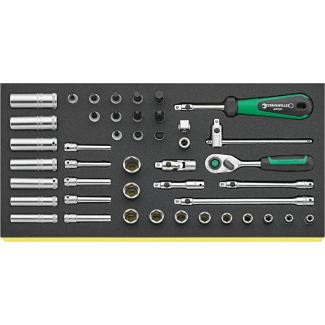 TCS 40/35/9 QR - Moduł nasadek i akcesoriów QR 1/4", 3 - 14 mm, PH1 - PH4 (44 szt.), wkładka piankowa