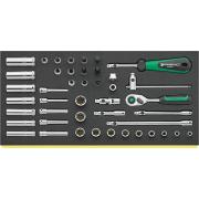 TCS 40/35/9 QR - Moduł nasadek i akcesoriów QR 1/4", 3 - 14 mm, PH1 - PH4 (44 szt.), wkładka piankowa