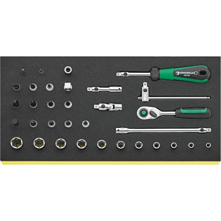 TCS 40/41/44/8 QR - Moduł nasadek i akcesoriów QR 1/4", 3 - 14 mm, PH1 - PH4, PZ1 - PZ2 (33 szt.), wkładka piankowa TCS 40/41/44/8 QR - Moduł nasadek i akcesoriów QR 1/4", 3 - 14 mm, PH1 - PH4, PZ1 - PZ2 (33 szt.), wkładka piankowa