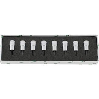 49TX/8 - Zestaw nasadek 3/8" trzpieniowych Torx, T9 - T40 (8 szt.)