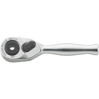 418B - Grzechotka 1/4" krótka, do końcówek typu BIT 1/4", drobnozębowa, z rękojeścią stalową