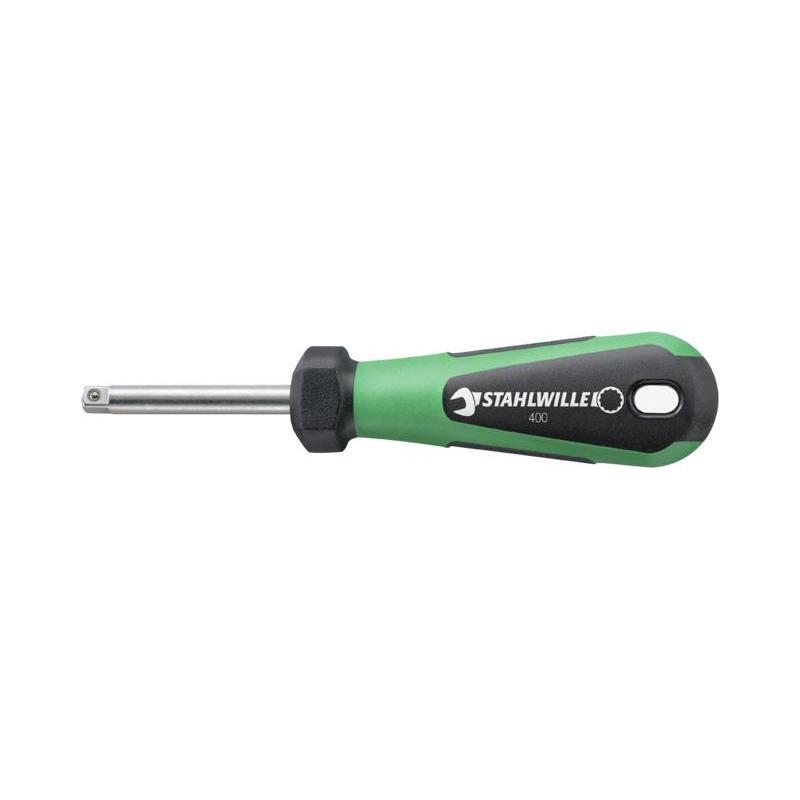 400N - Rękojeść 1/4" z gniazdem czworokątnym, 3K, 150 mm 400N - Rękojeść 1/4" z gniazdem czworokątnym, 3K, 150 mm