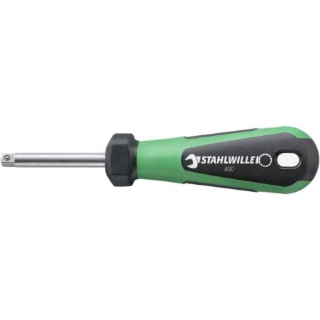 400N - Rękojeść 1/4" z gniazdem czworokątnym, 3K, 150 mm 400N - Rękojeść 1/4" z gniazdem czworokątnym, 3K, 150 mm