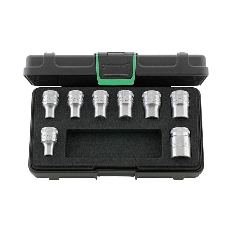 50TX/8 - Zestaw nasadek 1/2" Torx, E10 - E24 (8 szt.)