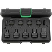 54IMP/9 - Zestaw nasadek udarowych 1/2" trzpieniowych 6-kątnych, 5 - 19 mm + akcesoria (13 szt.)