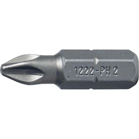 1222 - Bit standardowy do śrub Phillips, PH2 x 25 mm (1 szt.) 1222 - Bit standardowy do śrub Phillips, PH2 x 25 mm (1 szt.)