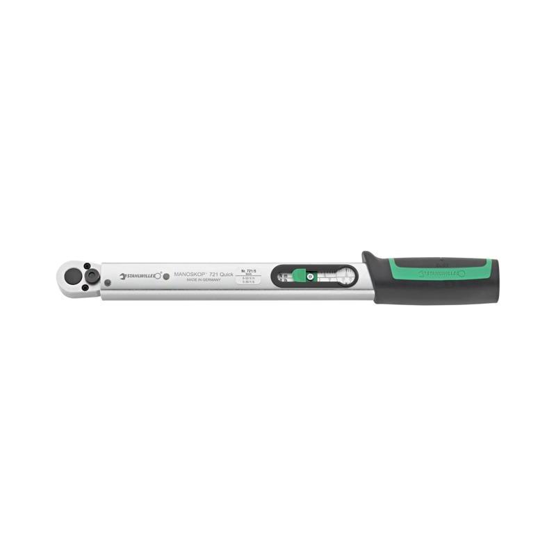 721/5 QUICK - Klucz dynamometryczny standardowy MANOSKOP® z wbudowaną grzechotką, 6-50 Nm (5-36 ft.lb) 721/5 QUICK - Klucz dynamometryczny standardowy MANOSKOP® z wbudowaną grzechotką, 6-50 Nm (5-36 ft.lb)