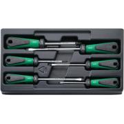 4891 - Moduł wkrętaków do śrub z rowkiem i Phillips, 3,5 - 6,5 mm, PH1 - PH2 (6 szt.), wkładka plastikowa