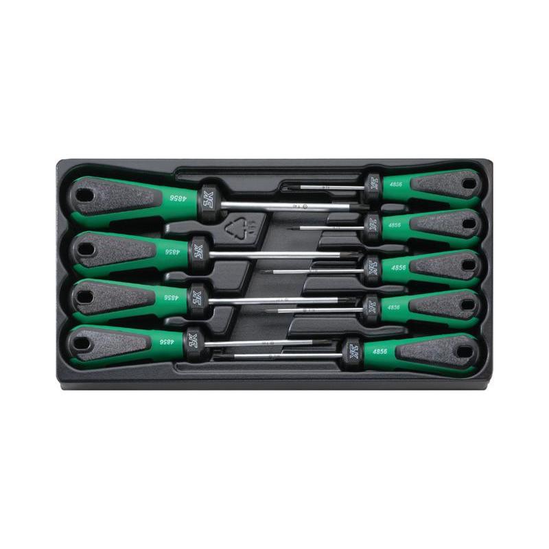4899 - Moduł wkrętaków do śrub TORX® TAMPER RESISTANT, T8 - T40 (9 szt.), wkładka plastikowa 4899 - Moduł wkrętaków do śrub TORX® TAMPER RESISTANT, T8 - T40 (9 szt.), wkładka plastikowa