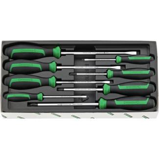 4692/8 - Moduł wkrętaków do śrub z rowkiem i Phillips, 3,5 - 8 mm, PH1 - PH3 (8 szt.), wkładka plastikowa