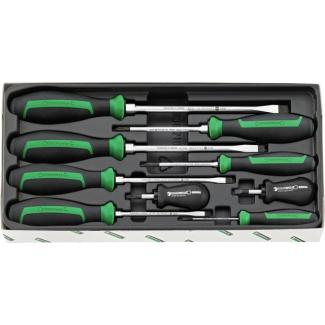 4693/9 - Moduł wkrętaków do śrub z rowkiem i Phillips, 2,5 - 10 mm, PH1 - PH2 (9 szt.), wkładka plastikowa