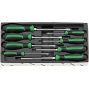 4697/8 - Moduł wkrętaków do śrub z rowkiem i Phillips, 3,5 - 8 mm, PH1 - PH3 (8 szt.), wkładka plastikowa